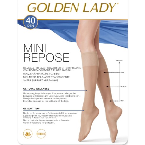 Gambaletti riposanti Golden Lady mini repose 40 den pack