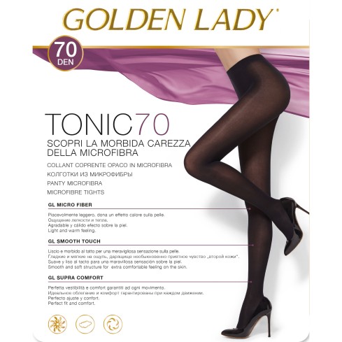 Collant Golden lady Tonic 70 microfibra pack