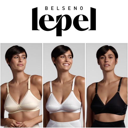Reggiseno Lepel Rita senza ferretto incrociato cotone
