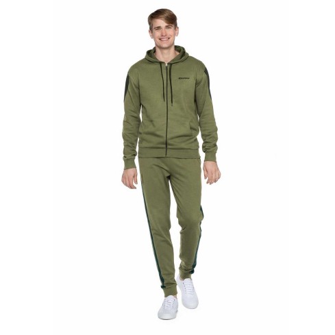 Tuta uomo full zip con cappuccio cotone felpato Superga SMW25657