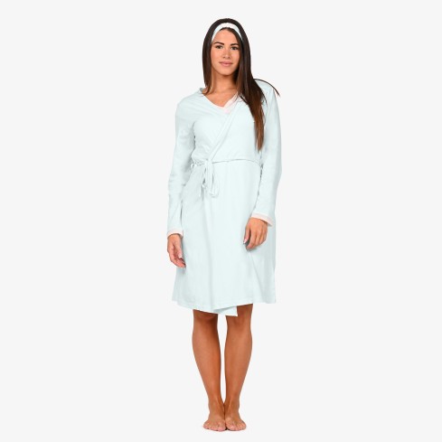 Vestaglia donna in cotone + fascia capelli coordinata Ragno DP26NR