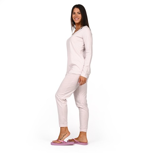 Pigiama Donna 100% Cotone scollo a V Ragno DP26N2 
