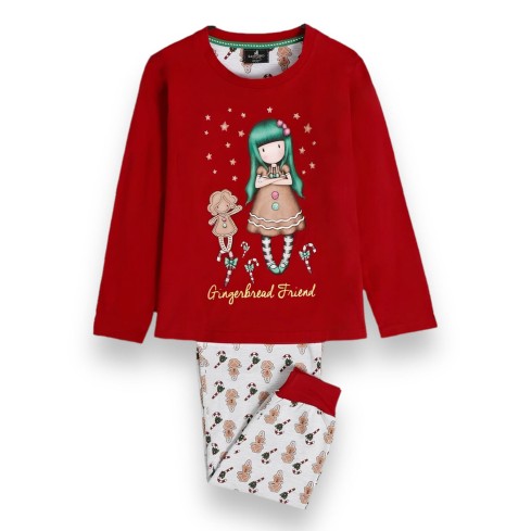 Pigiama Bimba natalizio in caldo cotone Santoro 56617