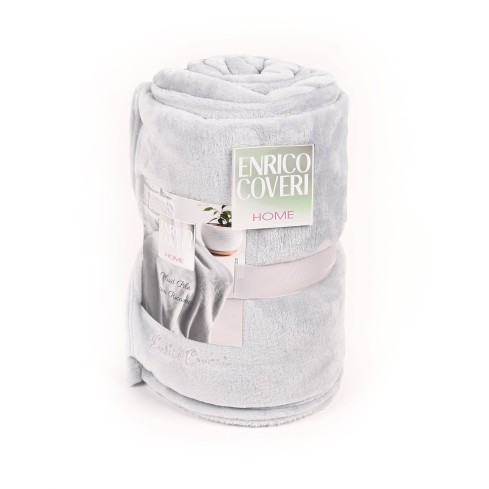 Plaid soffice in pile flanel  Enrico Coveri 200x240