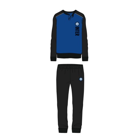 Pigiama uomo ufficiale Inter in caldo cotone nerazzurro PIGI 1185