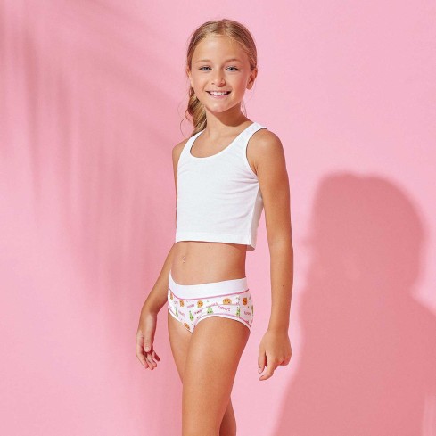 Slip per bambina colorate assortite cotone Jadea 212 3 pz
