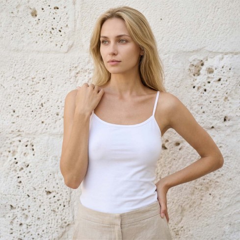 Top donna Jadea 4179 canotta spalla stretta