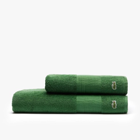 Set asciugamani Lacoste Lecroco 100% cotone viso+ospite