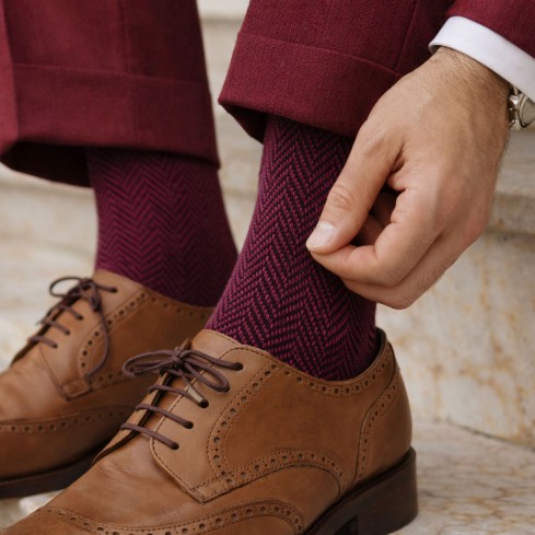 Calza lunga uomo caldo cotone assortite Prisco Jack L - 3 paia