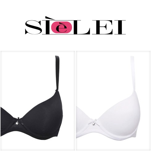 Reggiseno balconcino imbottito SièLei 1428 cotone biologico