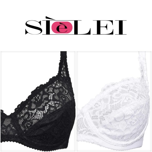 Reggiseno coppa C e D Sièlei 942 con ferretto in pizzo