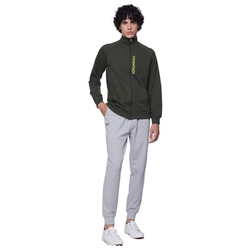 Tuta Uomo in cotone Primaverile felpa con Zip Superga SMS25608