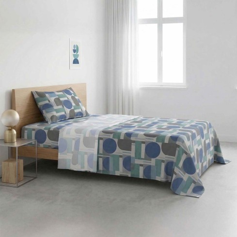 Completo Letto 100% cotone Made in Italy Zambaiti style