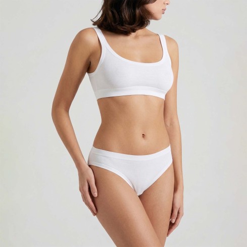 Slip donna tai Cotonella GD497 in cotone bioelastico 3 pz