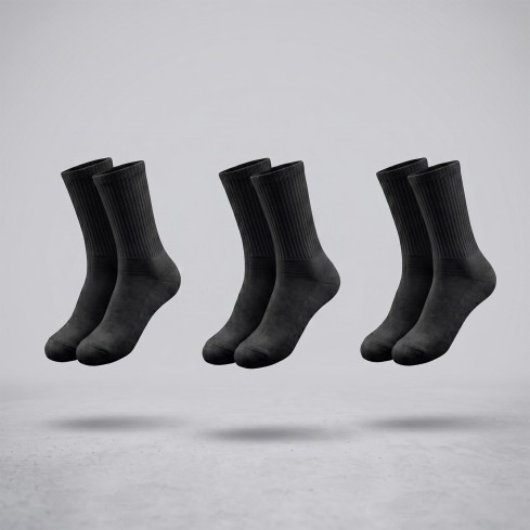Calze unisex caviglia a coste cotone elasticizzato Iyali 911 - 3 pezzi