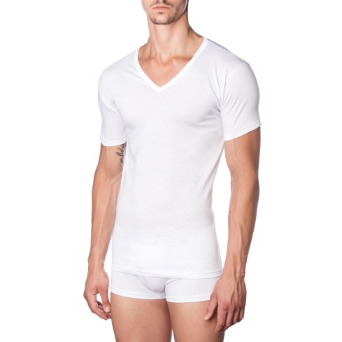 Maglia Uomo scollo a V 100% cotone Marc Luis J031