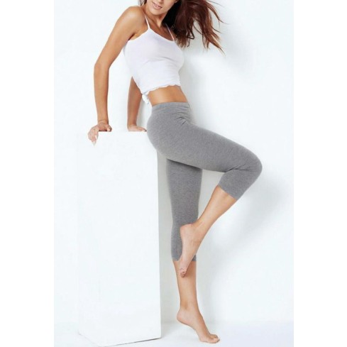 Leggings da donna capri Jadea 4266 corto in cotone elasticizzato 