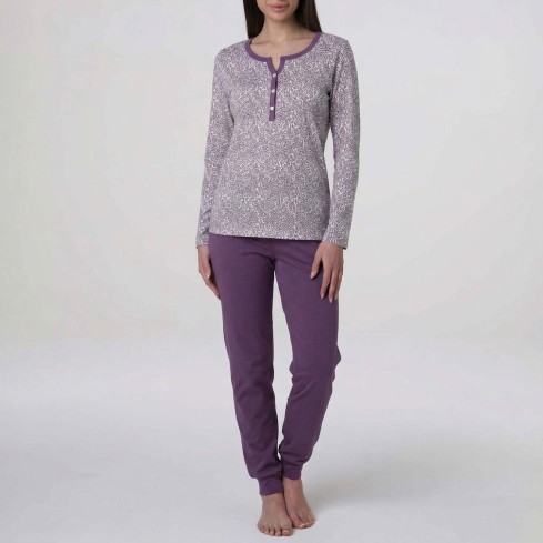 Pigiama donna scollo serafino cotone Lovable L0EQI
