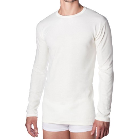 maglia uomo lana cotone manica lunga