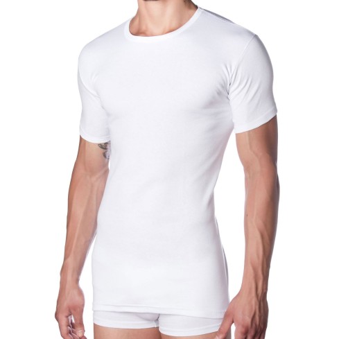 Maglia intima uomo girocollo mezza manica in caldo cotone