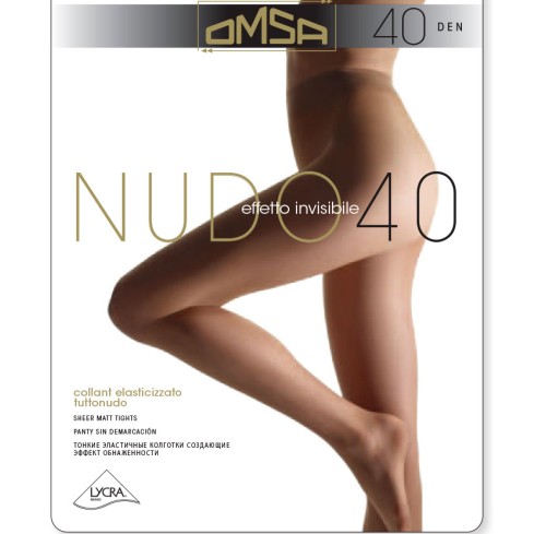 Collant Omsa Nudo 40 den semivelato corpino tuttonudo