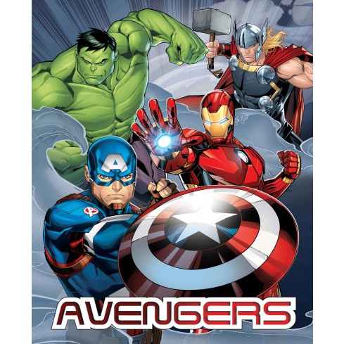Plaid Avengers in caldo coral blanket stampa supereroi Marvel