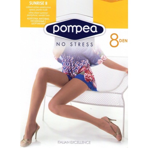 Collant Pompea Sunrise 8 den velatissimo estivo 3 pezzi