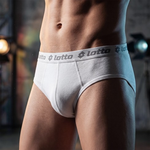Slip uomo Lotto ls1005 cotone elasticizzato 3 pezzi scatola