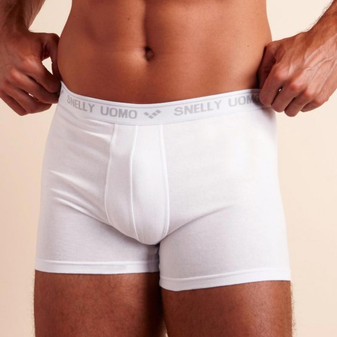 Boxer uomo elasticizzati cotone Snelly U110E 6 pz