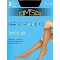 Gambaletto velato Omsa 15 den bordino soft  20 paia