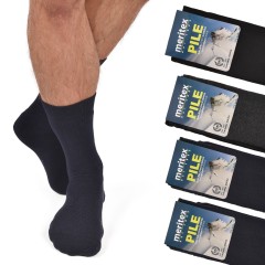 Calze corte invernali thermiche Meritex 201 cotton pile 4 paia