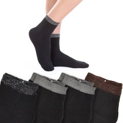 Calzini in Pile donna Meritex neri 4 paia