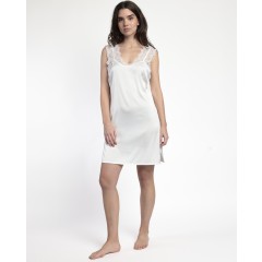 Camicia da Notte Donna Sposa con pizzo scollo a V Admas 61406