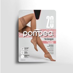 Autoreggenti Pompea Vani 20 balza floreale siliconata