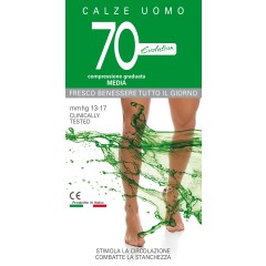 Calze uomo riposanti lunghe Cabifi Manon 70 denari in cotone 