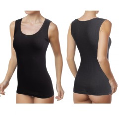 Canotta donna Bluintimo 211 tubolare spalla larga smerlata