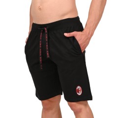 Pantaloncini tuta Uficiali AC Milan cotone nero PTCM F10 3010