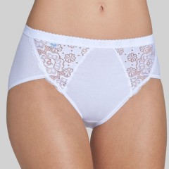 Slip donna sloggi chic midi cotone e pizzo 2 pezzi
