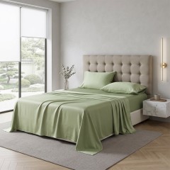 Completo letto Biancaluna Clara seta di bamboo vegan