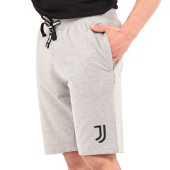 Pantaloncini tuta Uficiale JUVENTUS cotone grigio melange
