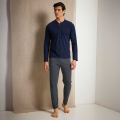 Pigiama Uomo in cotone scollo a serafino Enrico Coveri EP1193