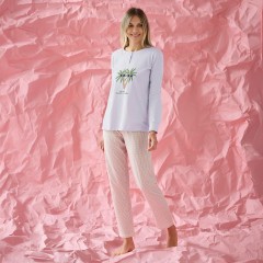 Pigiama donna primaverile cotone leggero Enrico Coveri EP5323