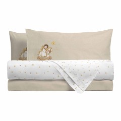 Completo letto 100% cotone con angioletti Thun