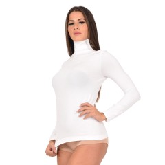 Lupetto donna manica lunga in microfibra