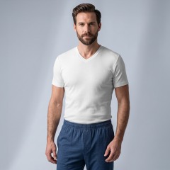 Maglia uomo punta mezza manica Liabel 0282853 100% caldo cotone
