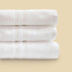 Asciugamani ospite Vingi Hotellerie 100% cotone bianco 3 pz