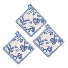 Presine cucina set 3 pezzi Fantasy cotone Sommaruga 